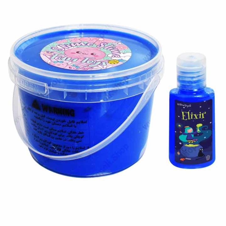 ژل بازی واتر بلک لایت آبی با محلول جادویی کد slime149